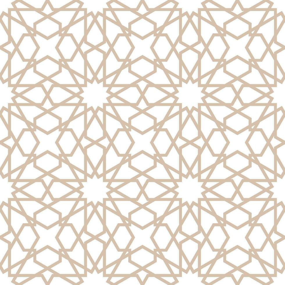 naadloos meetkundig patroon met een Arabisch stijl vector