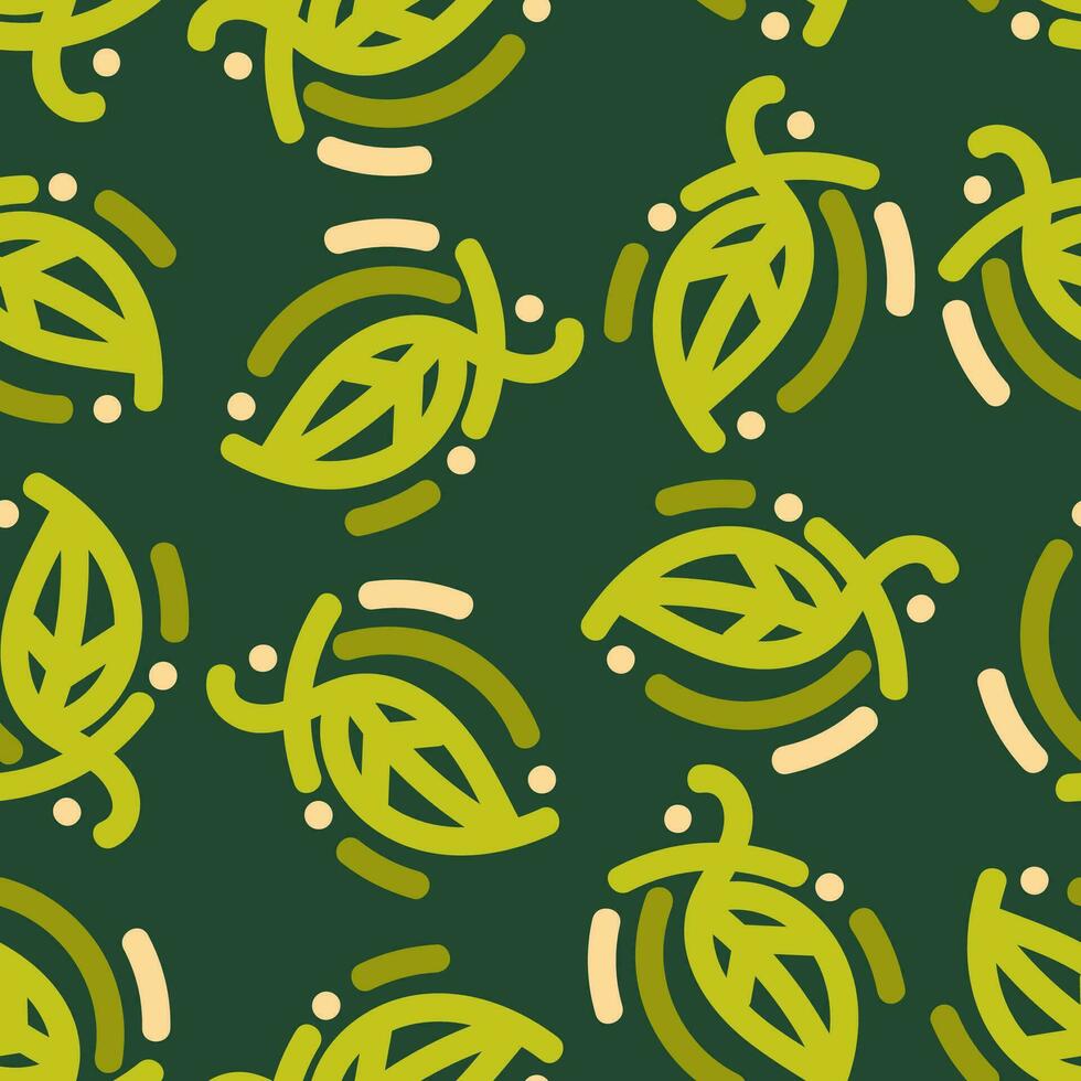 geel groen abstract naadloos patroon creatief wijnoogst ontwerp achtergrond vector illustratie