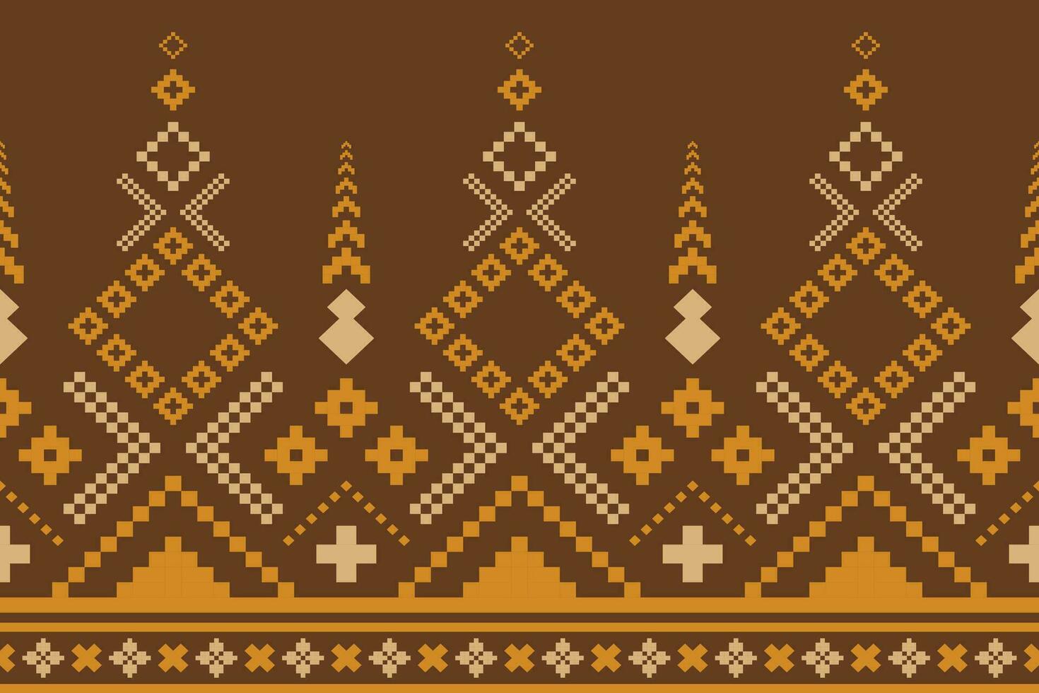 natuur jaargangen kruis steek traditioneel etnisch patroon paisley bloem ikat achtergrond abstract aztec Afrikaanse Indonesisch Indisch naadloos patroon voor kleding stof afdrukken kleding jurk tapijt gordijnen en sarong vector