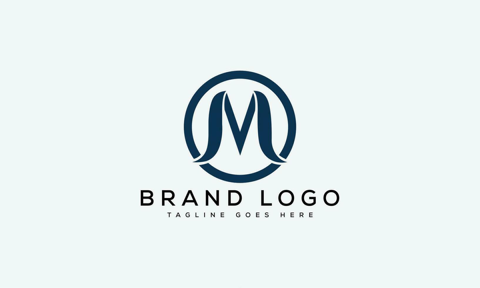 brief m logo ontwerp vector sjabloon ontwerp voor merk.