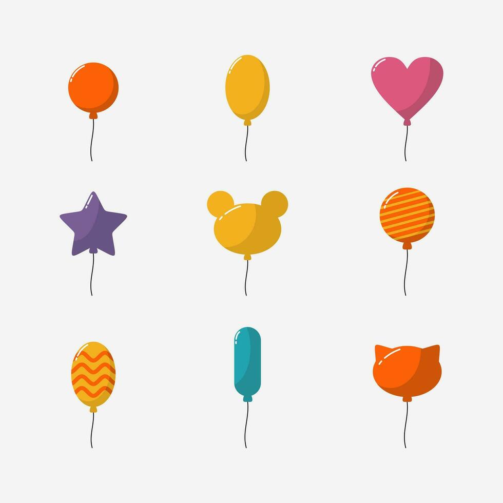 schattig ballon icoon vector illustratie