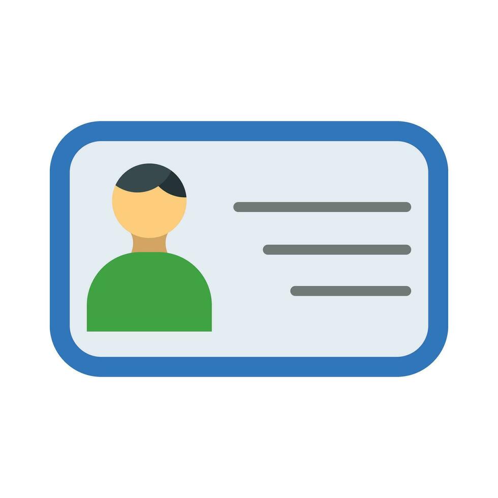ID kaart kaart vector vlak icoon voor persoonlijk en reclame gebruiken.