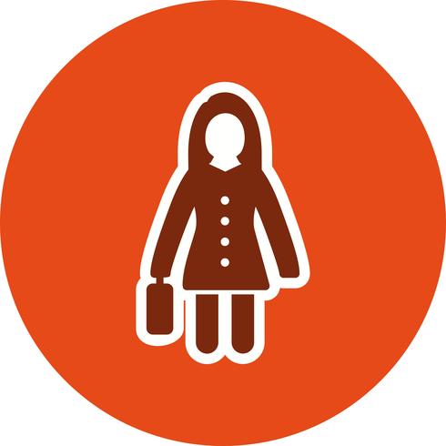 Vrouwen met werkmap Vector Icon