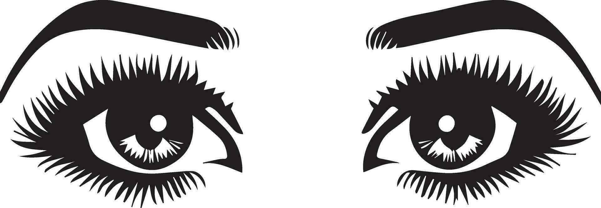 vrouw ogen vector illustratie 5