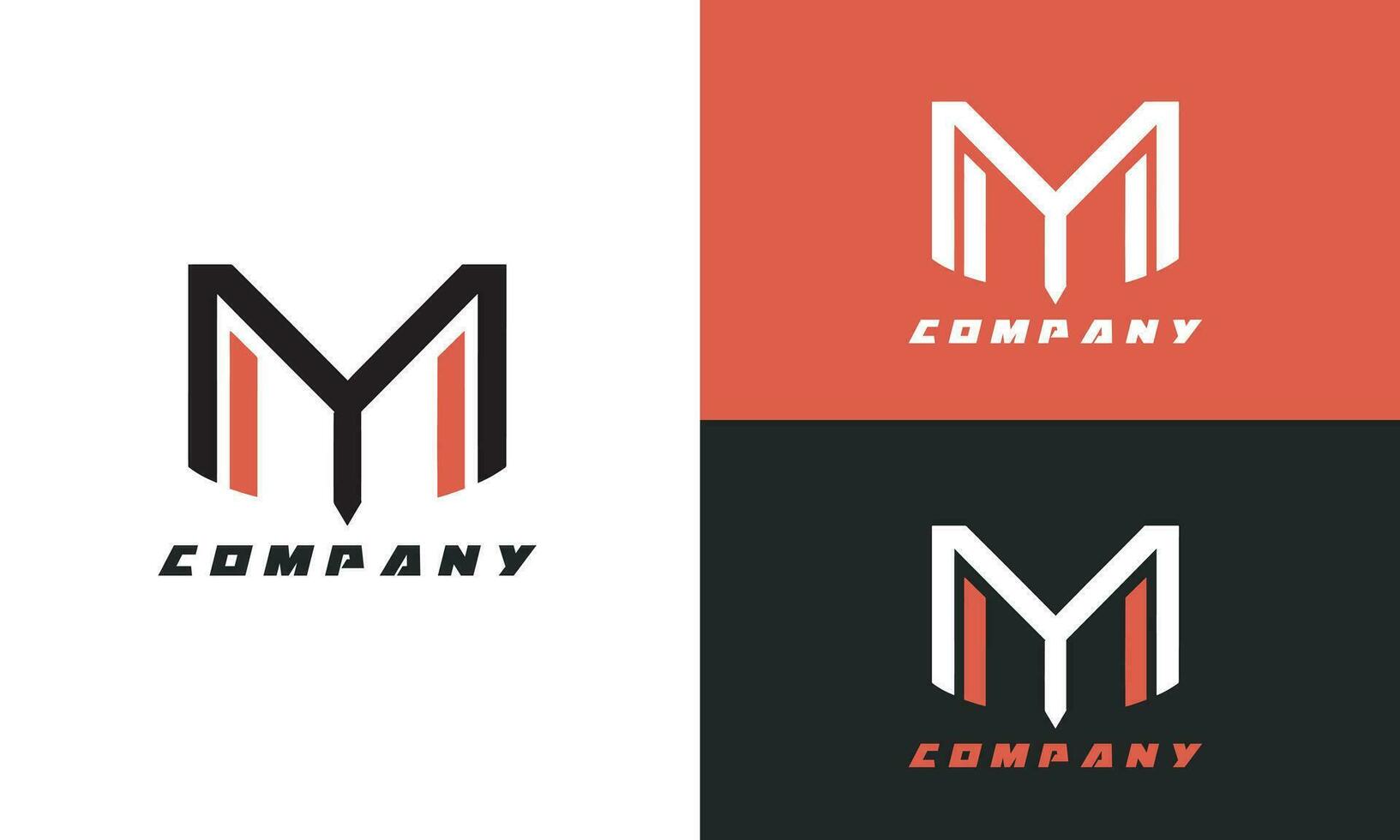 de brief 'M' logo. het beste zakelijke logo ontwerp, merk logo ontwerp vector