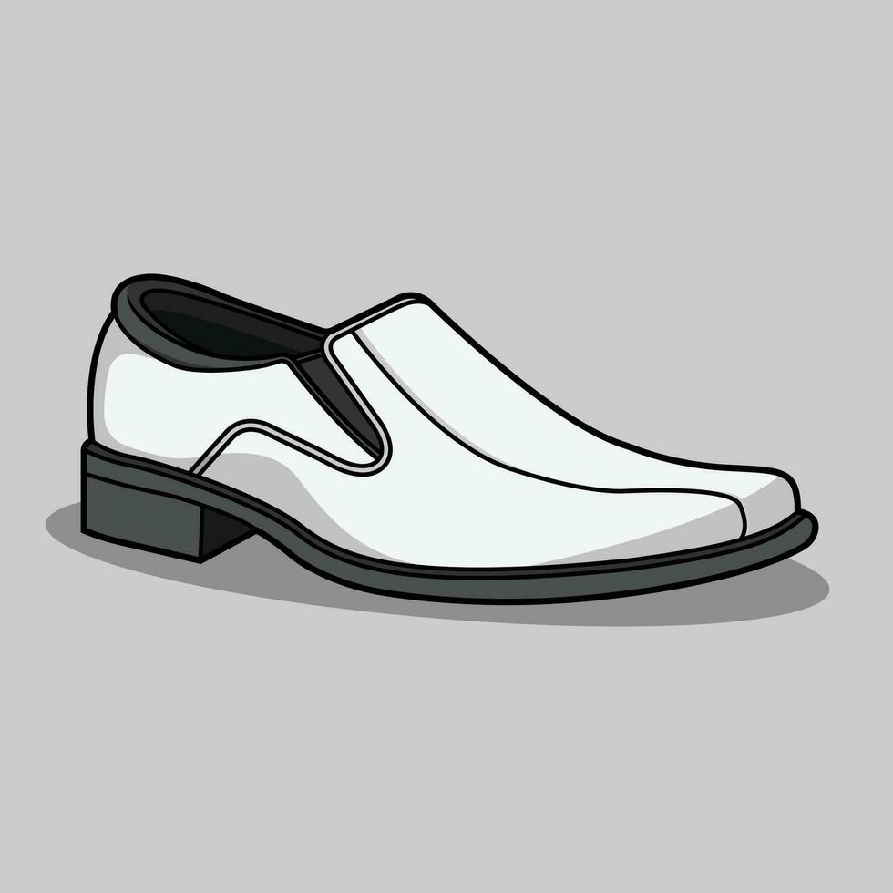 wit jurk schoenen vector