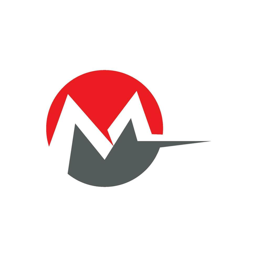 m briefsjabloon logo vector