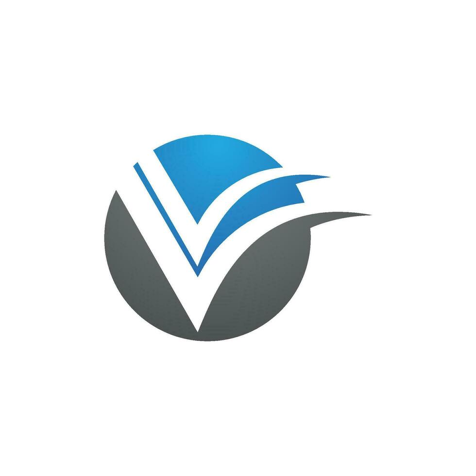 v brief logo sjabloon vector