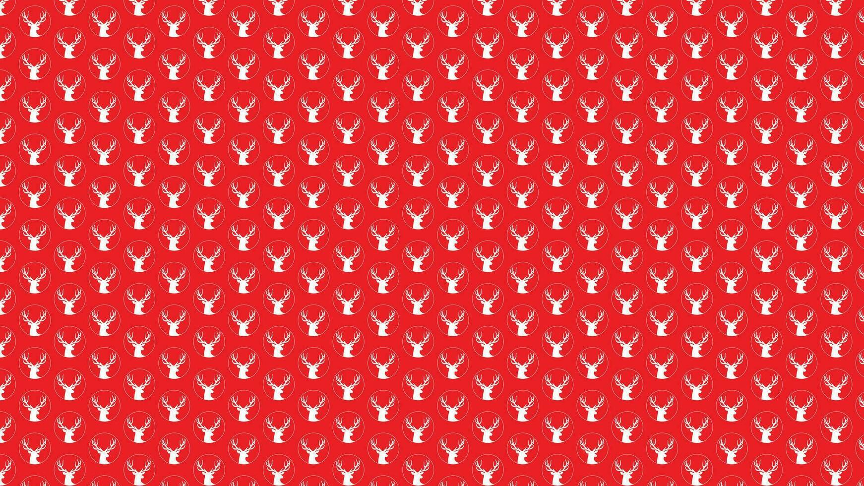 hert patroon achtergrond. vector illustratie. dier patroon . geïsoleerd in rood