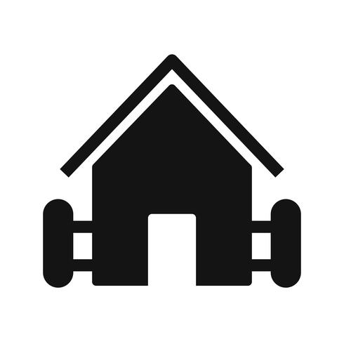 Boerderij huis vector pictogram