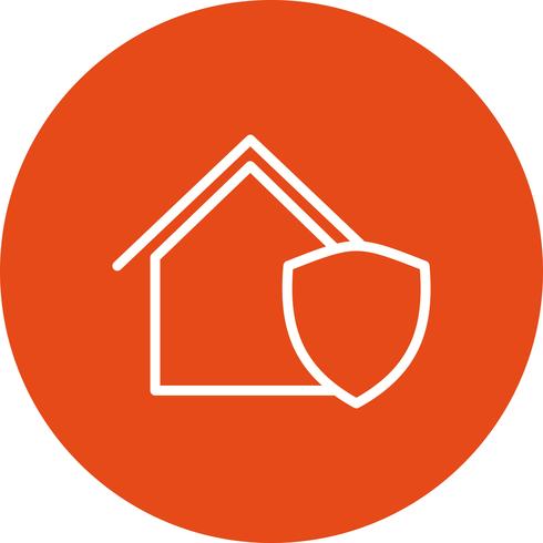 Beschermd huis Vector Icon