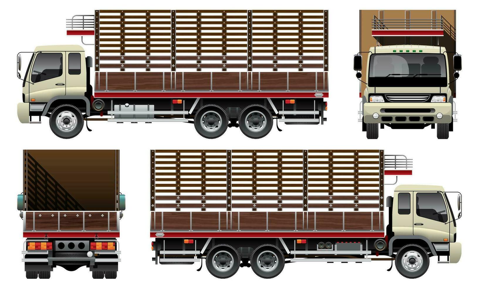 agrarisch vrachtwagen vrachtauto vector