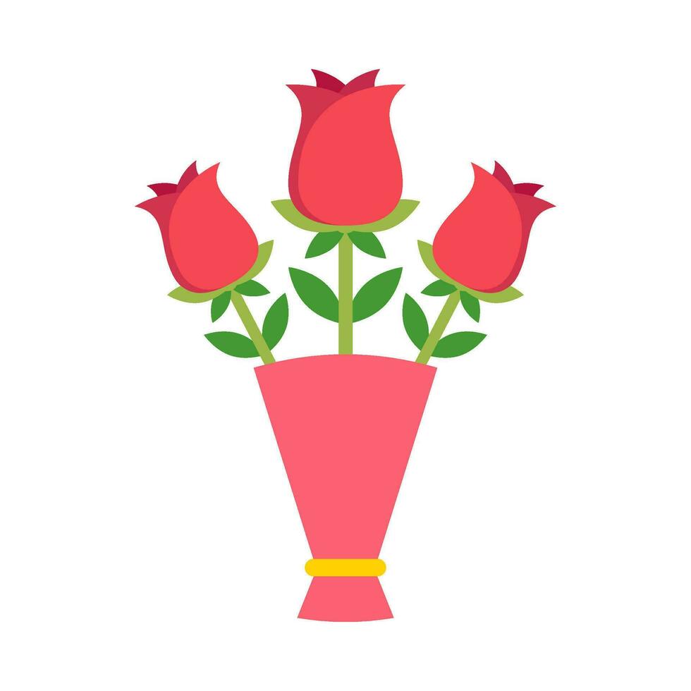 mooi bloem boeket vlak illustratie vector