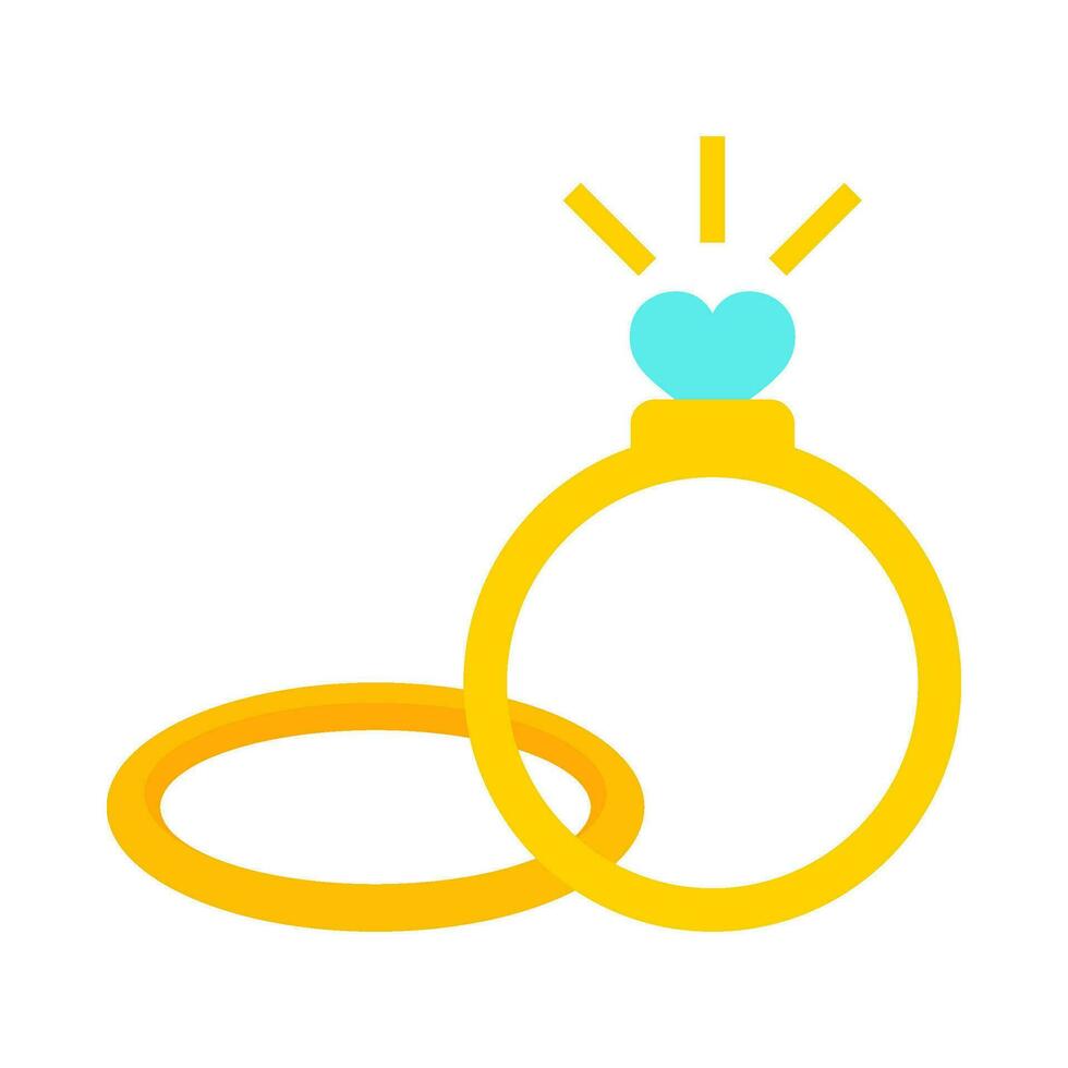 luxe ring vlak illustratie vector