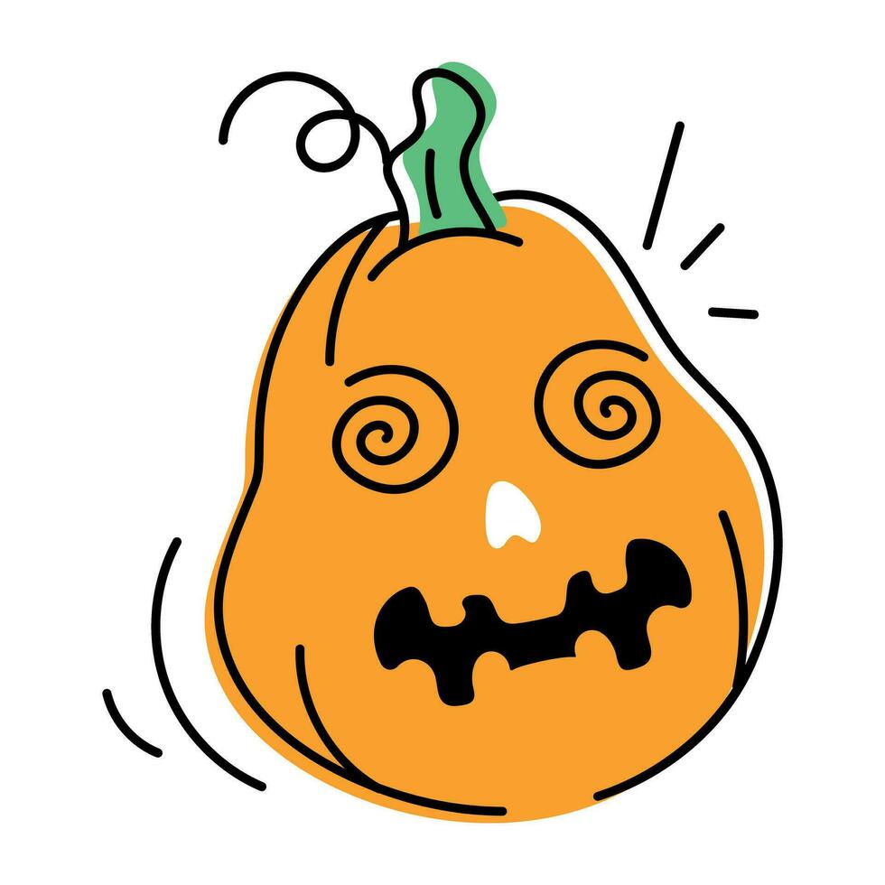 spookachtig halloween viering tekening icoon vector