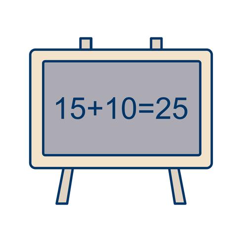 Vector schoolbord pictogram