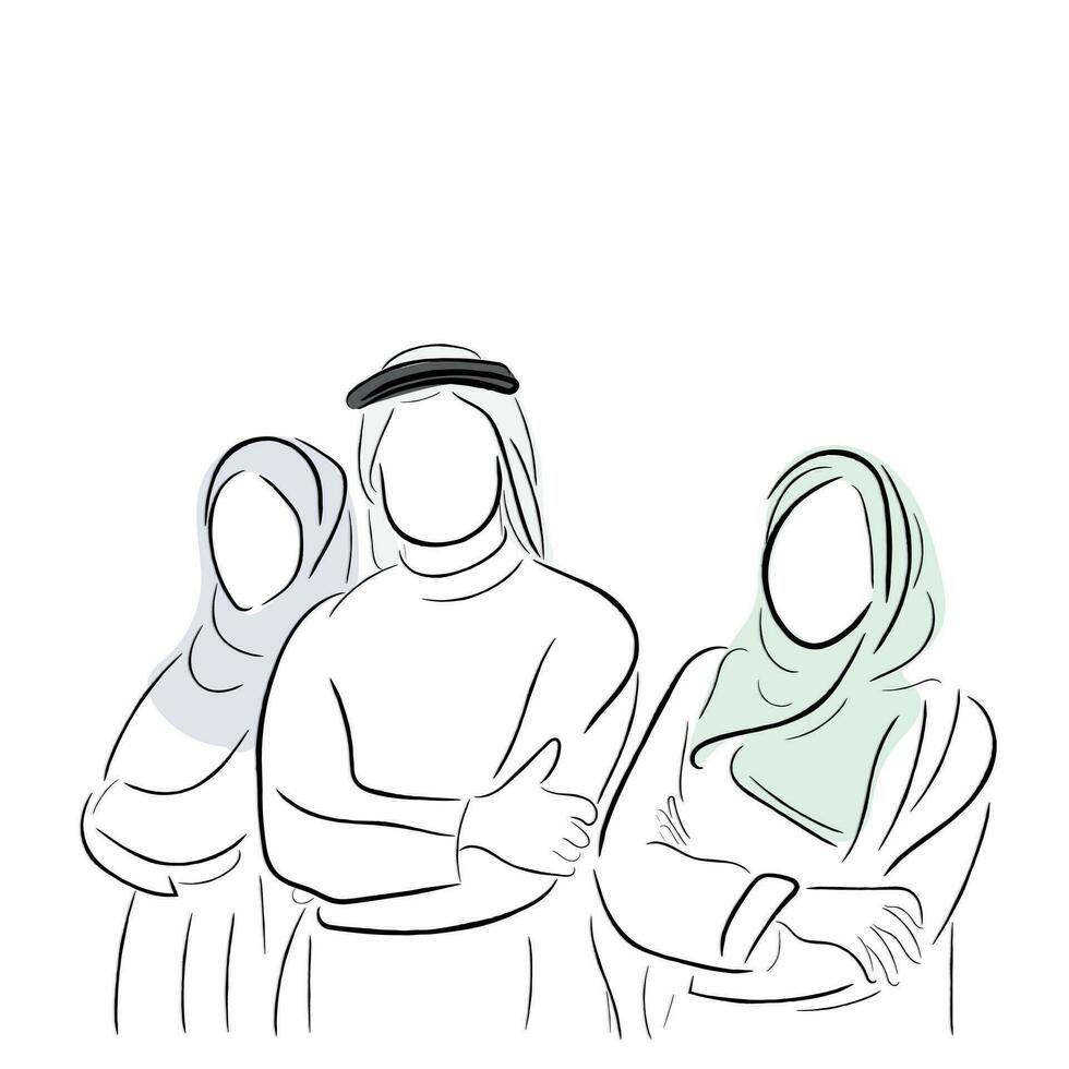 . Arabisch cultuur en bedrijf. vector