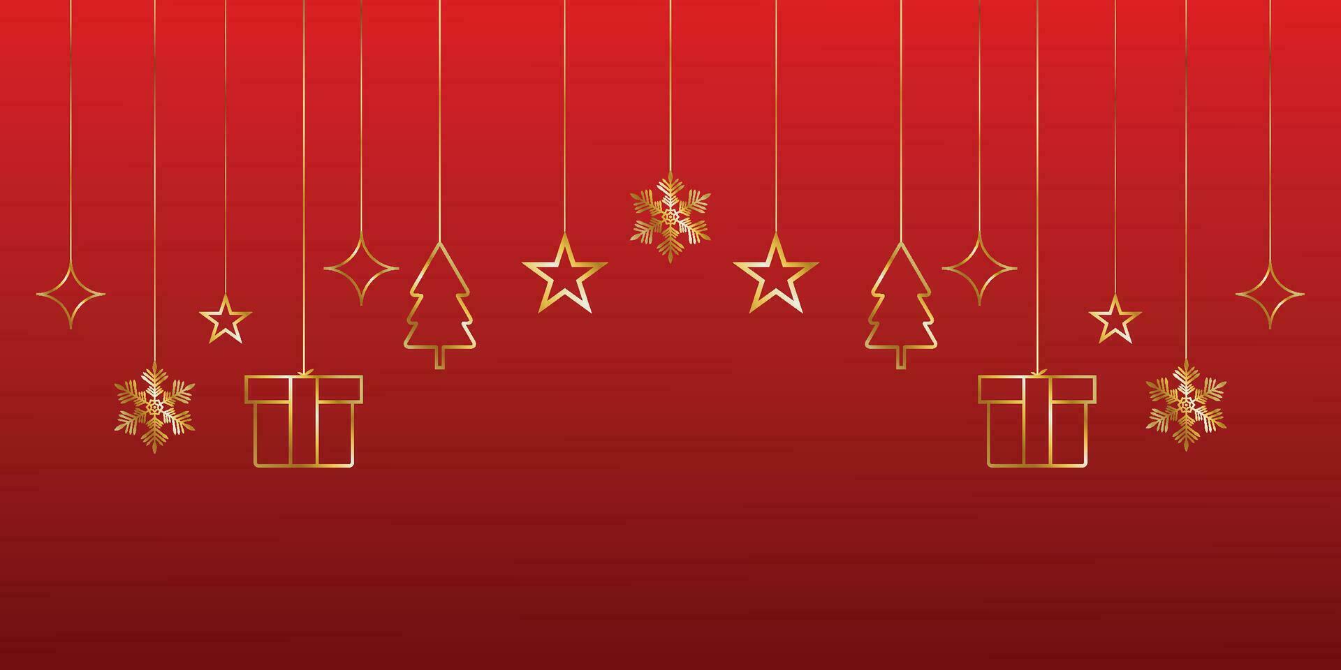 vrolijk kerstfeest banner vector