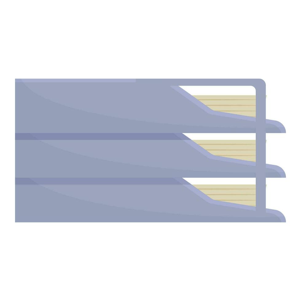 stack papier dienblad icoon tekenfilm vector. gegevens mail vector