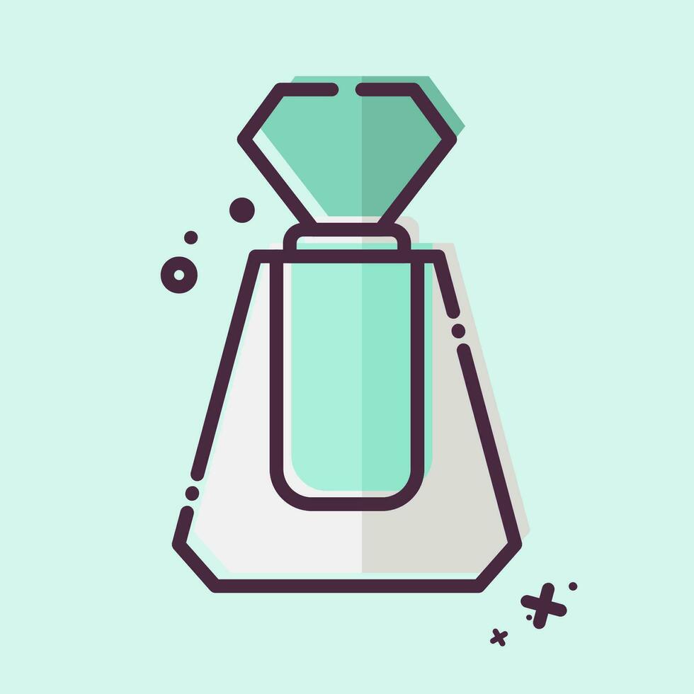 icoon parfum. verwant naar kunstmatig symbool. mbe stijl. gemakkelijk ontwerp bewerkbaar. gemakkelijk illustratie vector