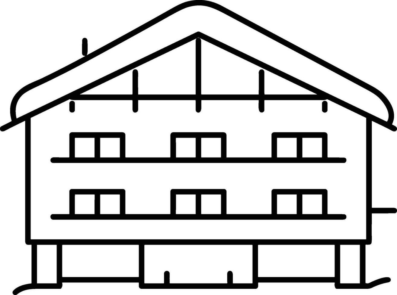 huis schets icoon symbool vector afbeelding. illustratie van de huis echt landgoed grafisch eigendom ontwerp beeld