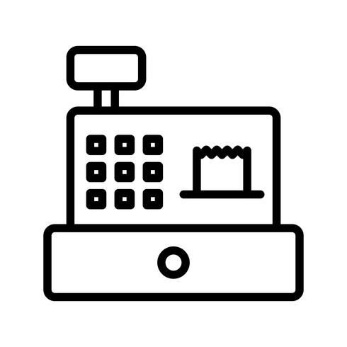 Vector Cash teller pictogram