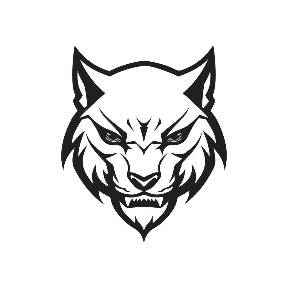 wolf hoofd vector