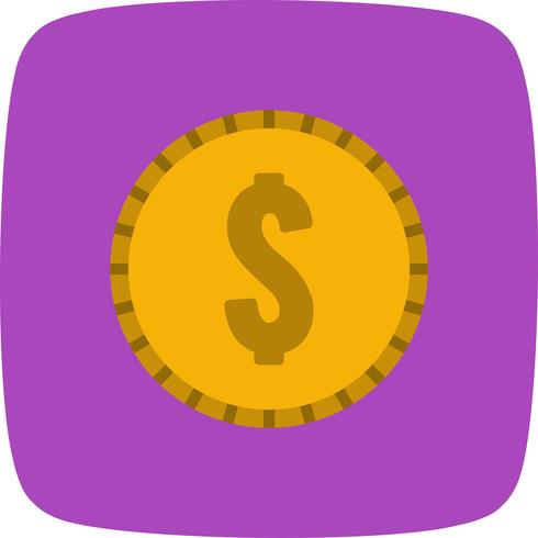 Vector Dollars munt pictogram