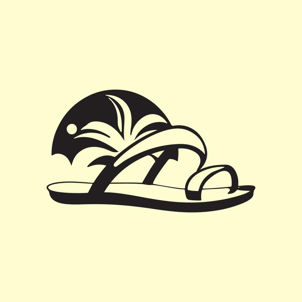 slippers vector illustraties