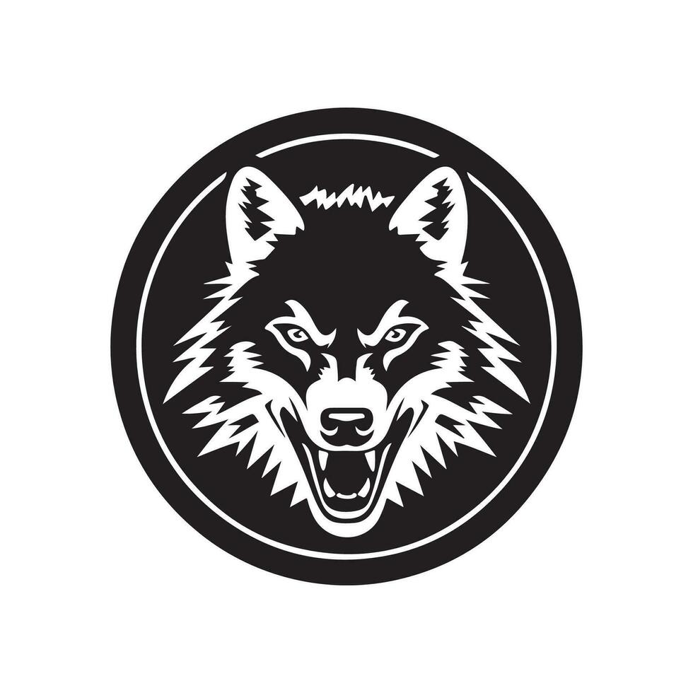 wolf hoofd mascotte vector