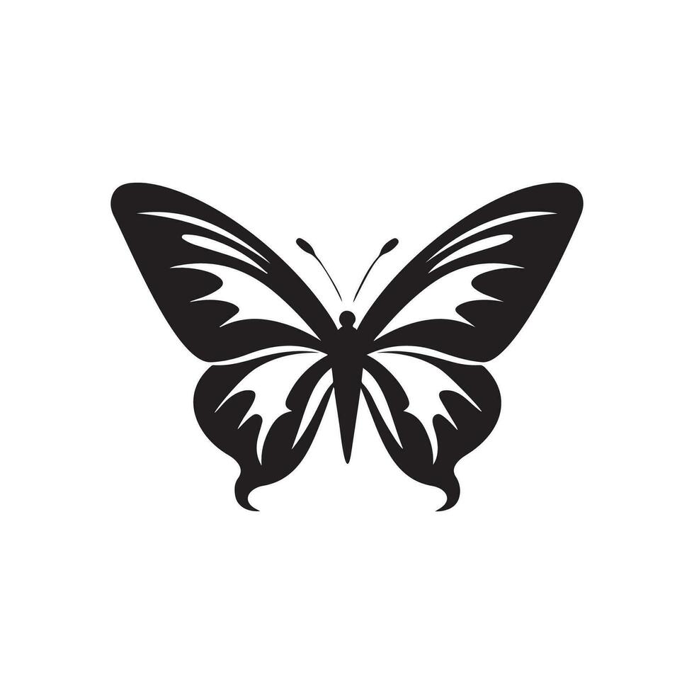 vlinder beeld vector, vlinder illustratie vector