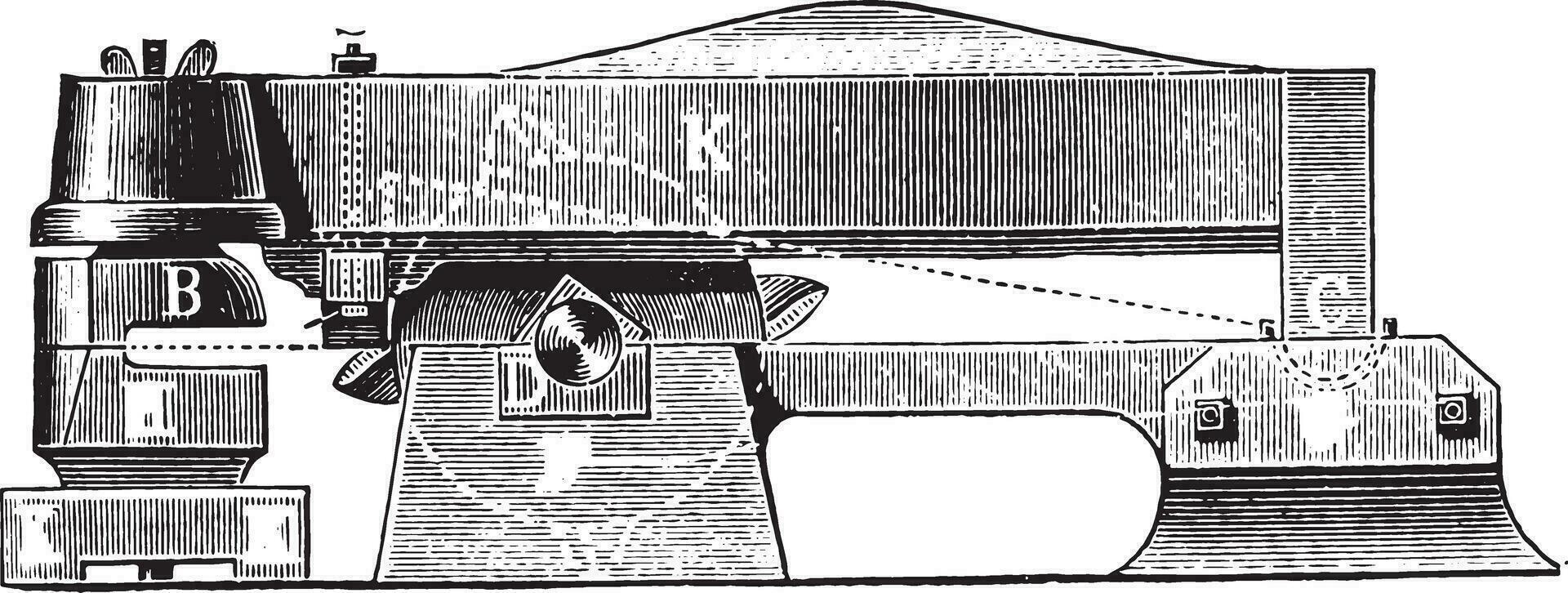 hamer opstand of Duitse, wijnoogst gravure. vector