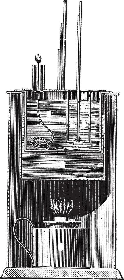 apparaat parochie, wijnoogst gravure. vector