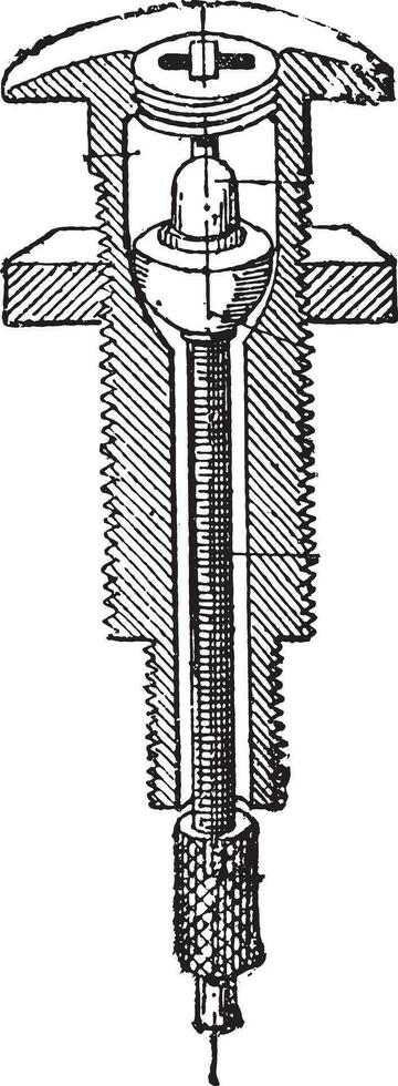 uitrusting verschuiving, wijnoogst gravure. vector