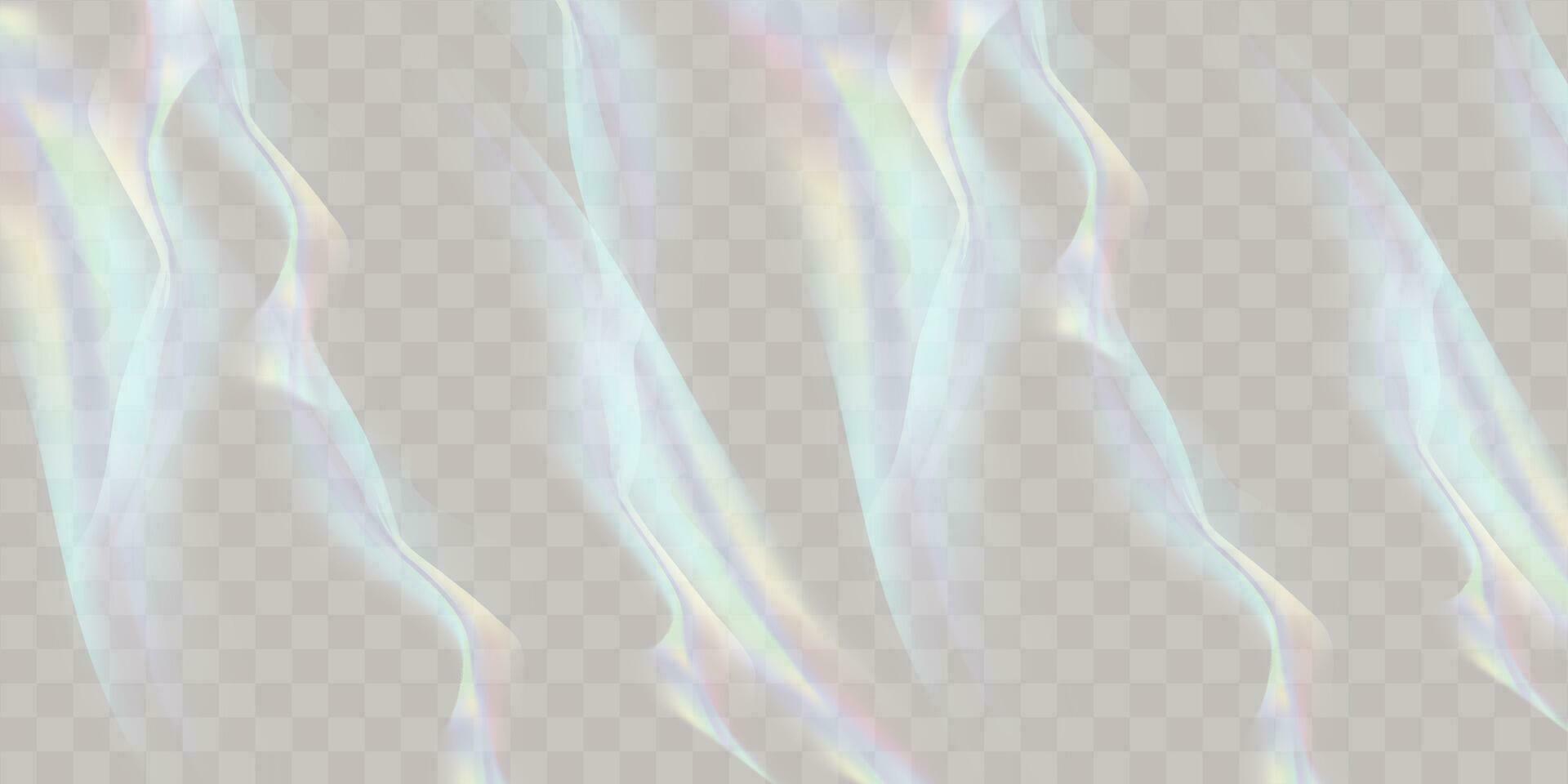 een reeks van kleurrijk vector lens, kristal regenboog licht en gloed transparant effecten.overlay voor achtergronden.driehoekig prisma concept.