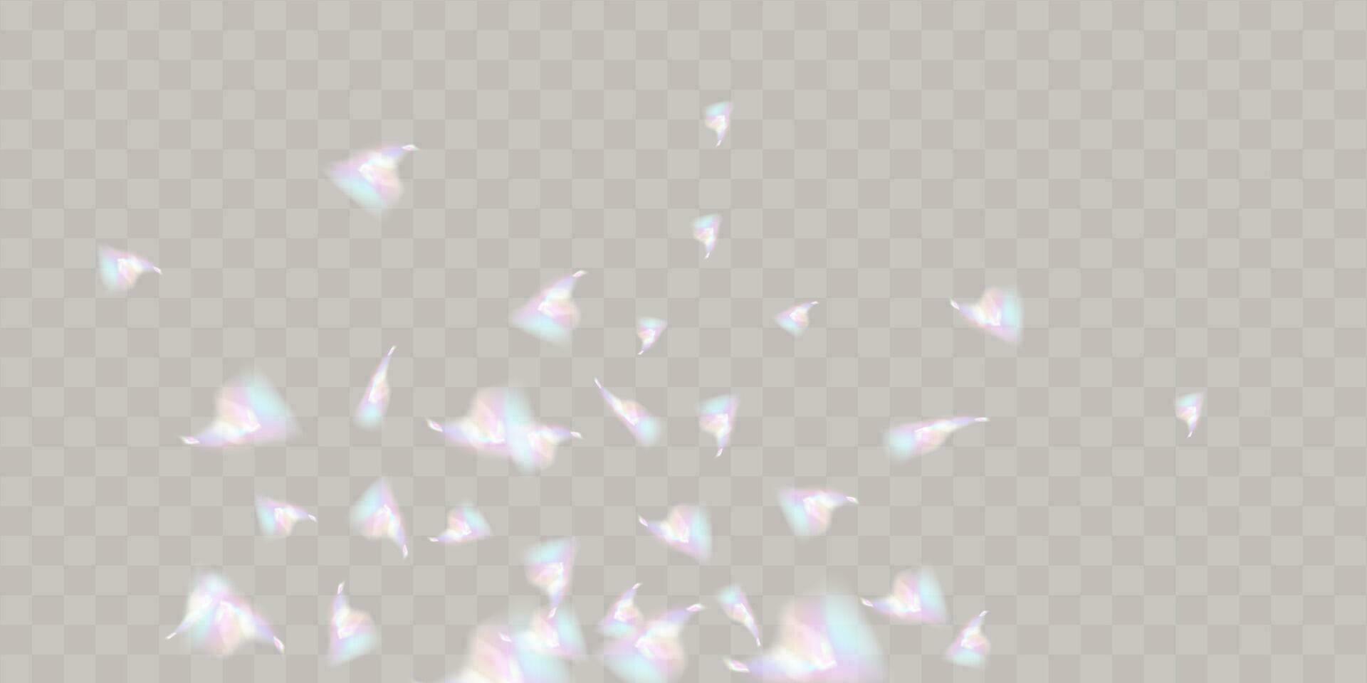 een reeks van kleurrijk vector lens, kristal regenboog licht en gloed transparant Effecten.