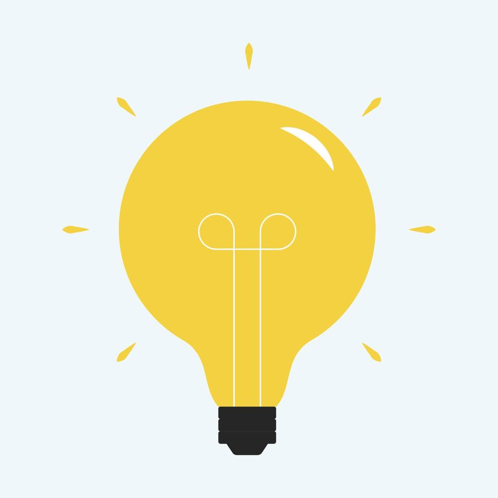 creatief idee lijn icoon. gloeilamp onderwijs, innovatie logo. vector illustratie