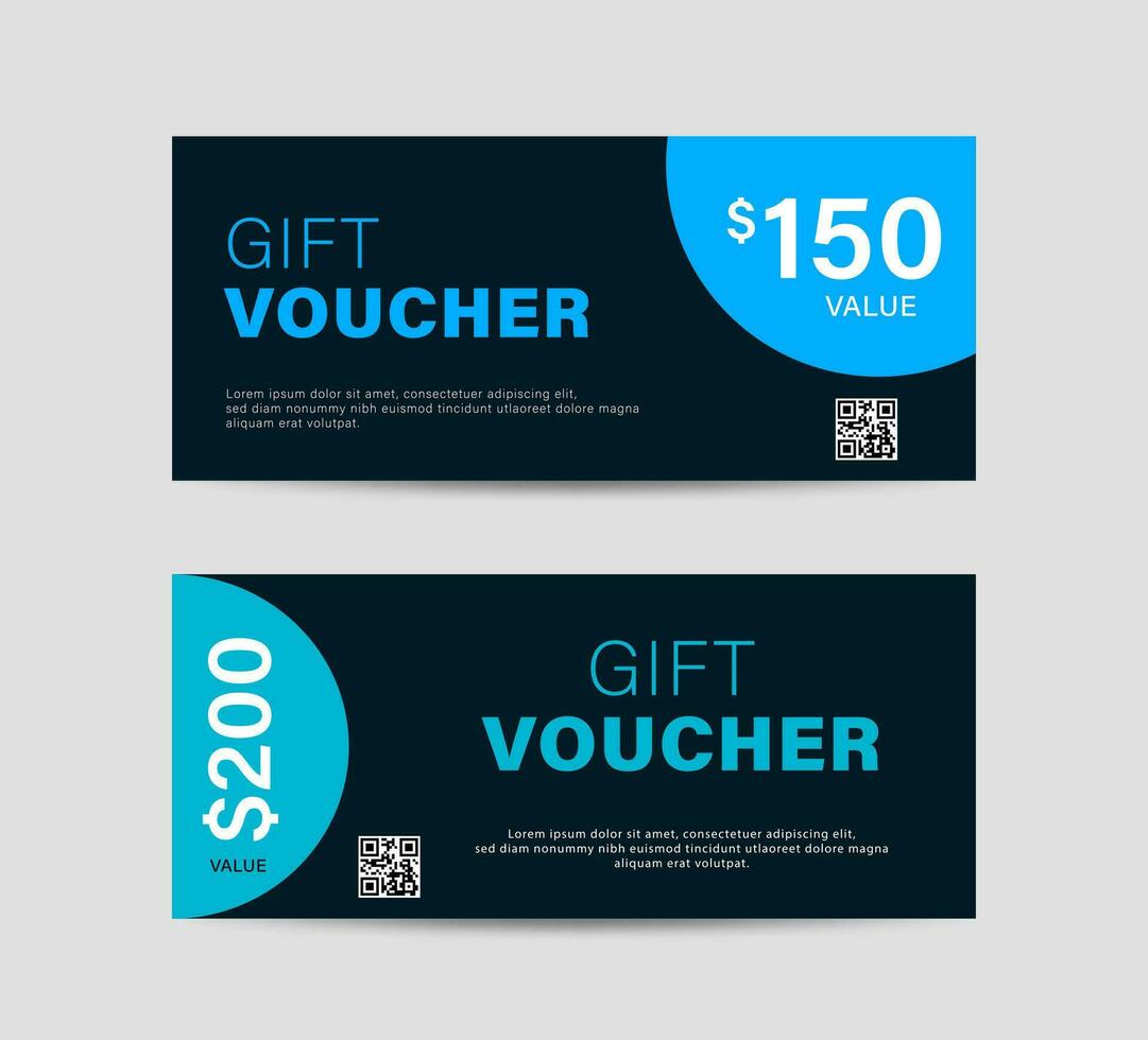 geschenk bon, korting coupon ontwerp sjabloon. minimalistische geschenk kaart achtergrond. vector illustratie