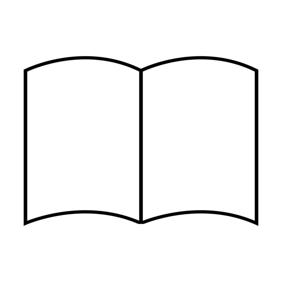 boek schets vlak vector icoon onderwijs symbool klasse van teken illustratie voor grafisch ontwerp, logo, web plaats, sociaal media, mobiel app, ui illustratie