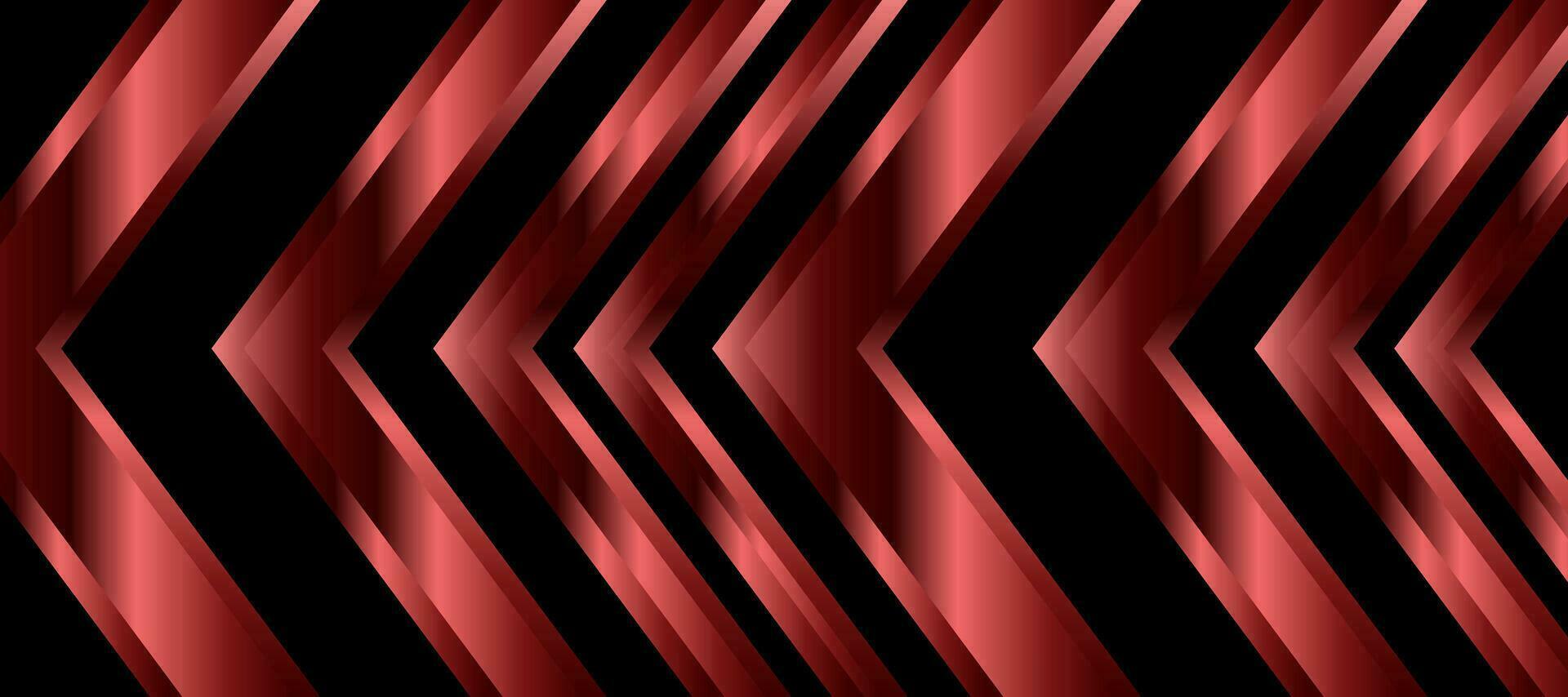 abstract schijnend rood koper pijl zwart achtergrond behang vector