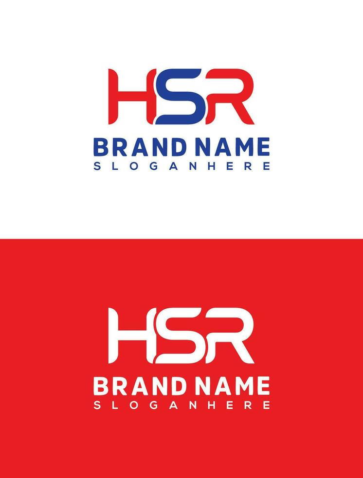 hsr eerste brief logo ontwerp sjabloon, grafisch alfabet symbool voor zakelijke bedrijf identiteit vector