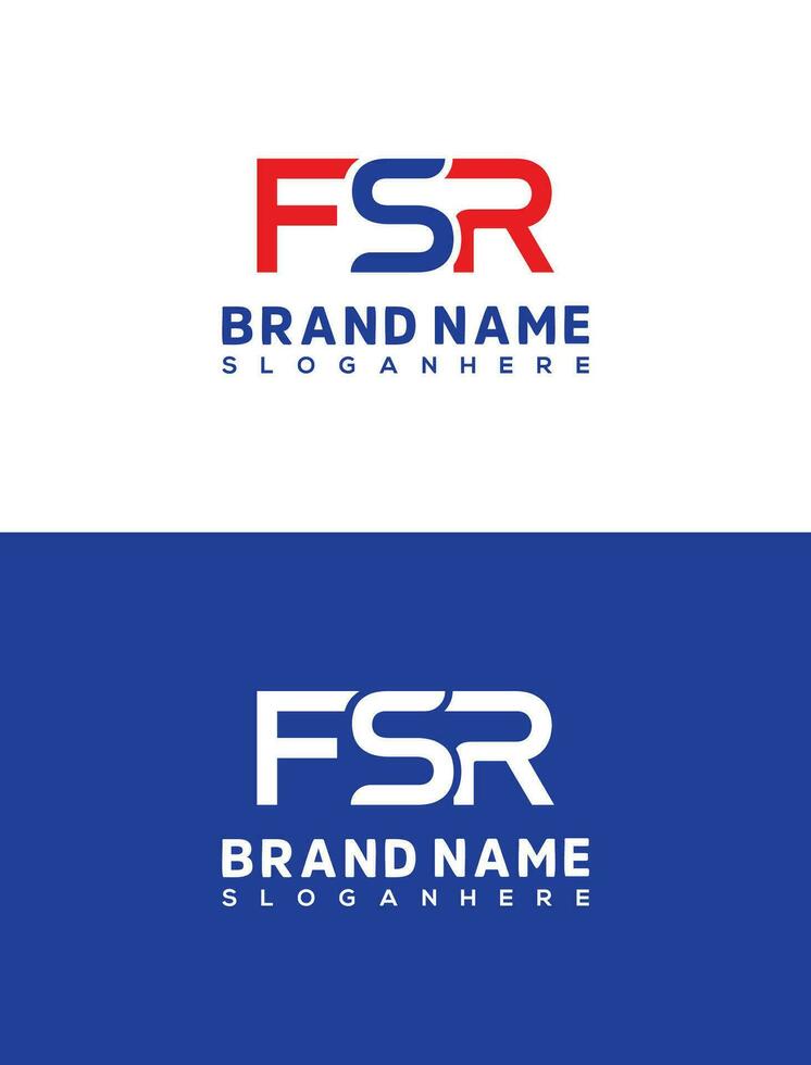 eerste brief fsr logo ontwerp sjabloon, grafisch alfabet symbool voor zakelijke bedrijf identiteit vector