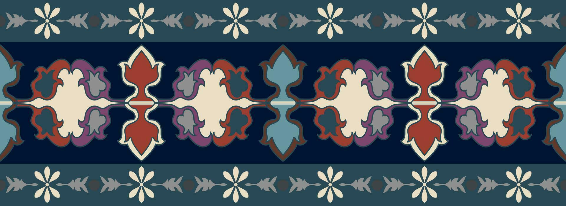etnisch tribal grenzen, filigraan bloemen voor decoreren papier, tapijtwerk elementen. vector
