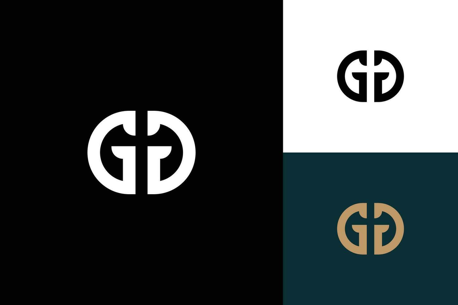 brief g monogram vector logo ontwerp