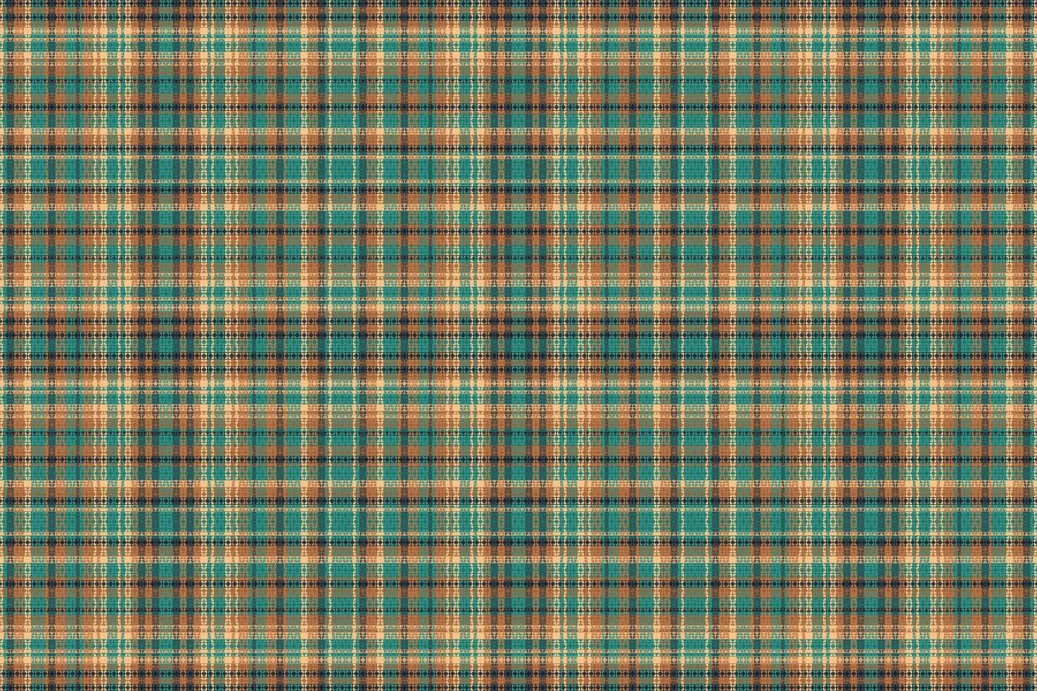 tartan geruite patroon met textuur en retro kleur. vector