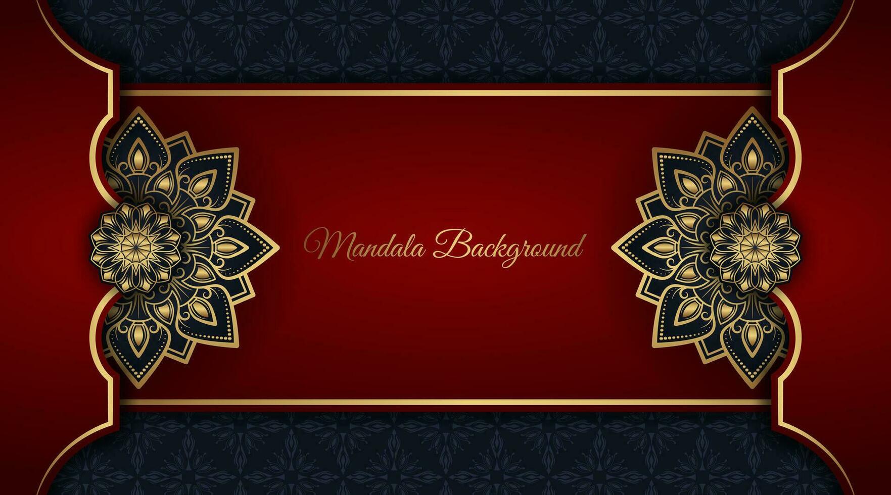 luxe achtergrond met mandala ornament vector