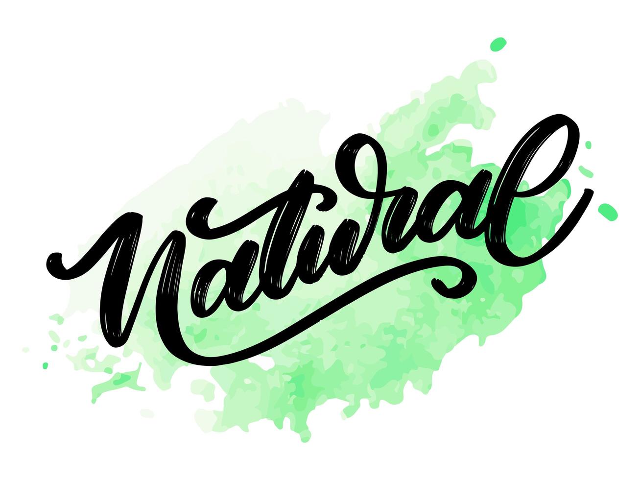 100 natuurlijke vector belettering stempel illustratie slogan kalligrafie