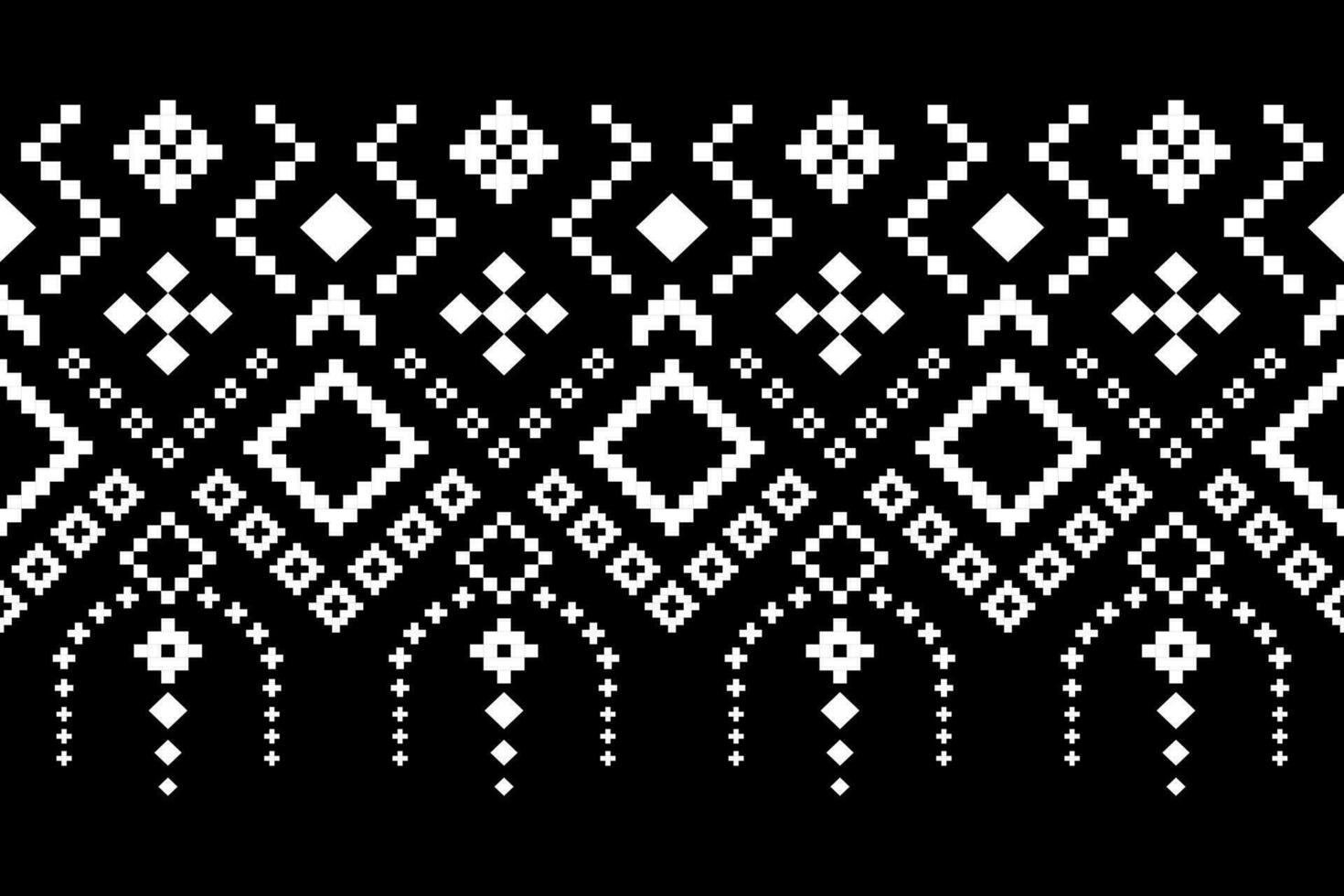 natuur jaargangen kruis steek traditioneel etnisch patroon paisley bloem ikat achtergrond abstract aztec Afrikaanse Indonesisch Indisch naadloos patroon voor kleding stof afdrukken kleding jurk tapijt gordijnen en sarong vector