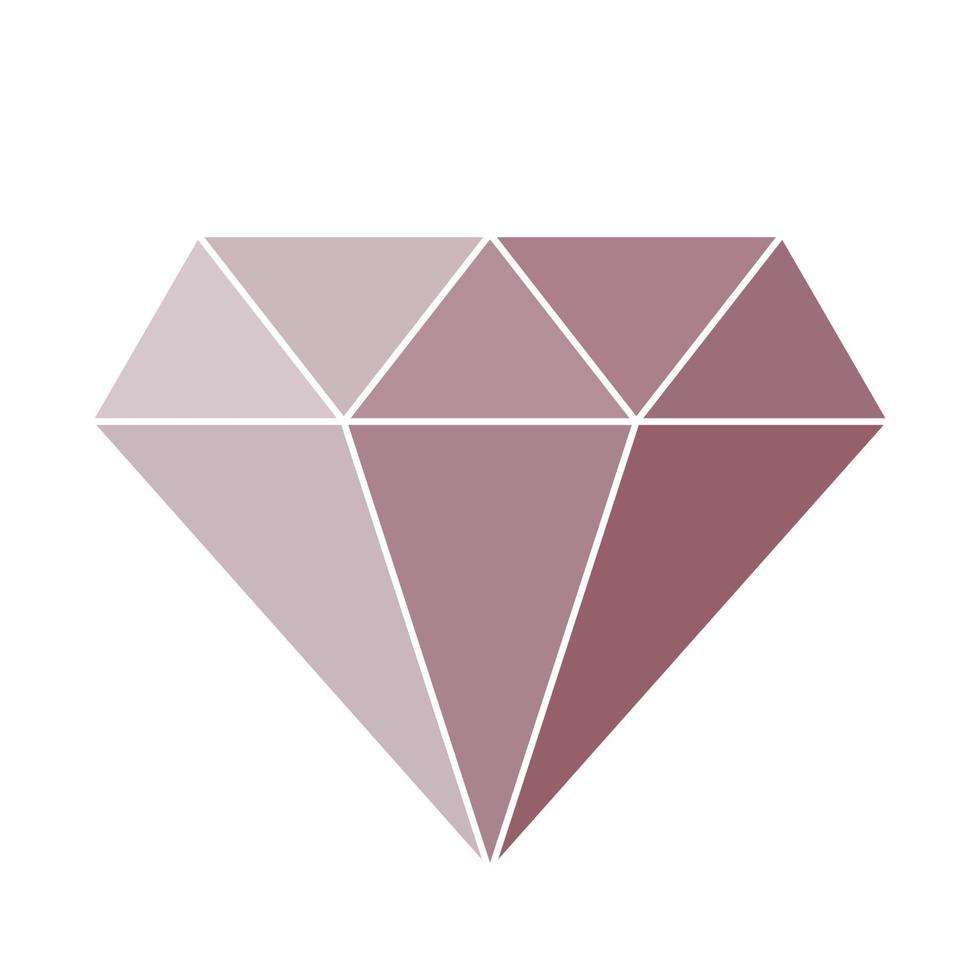 diamant eenvoudig pictogram. vector illustratie