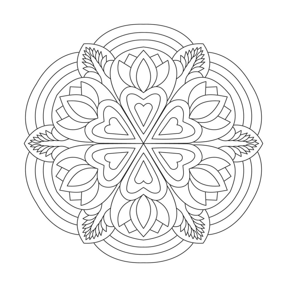 kinderen mandala stralend stralen kleur boek interieur vector